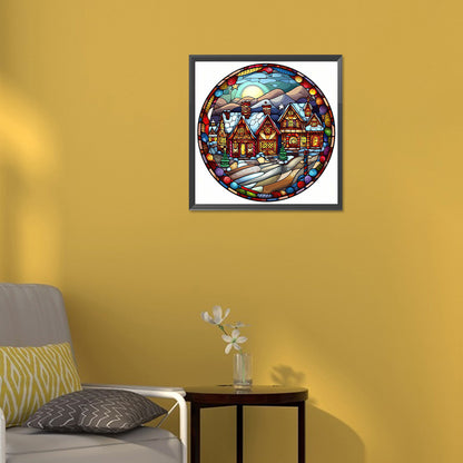 Snow House - Full Round Drill Diamond Painting 30*30CM