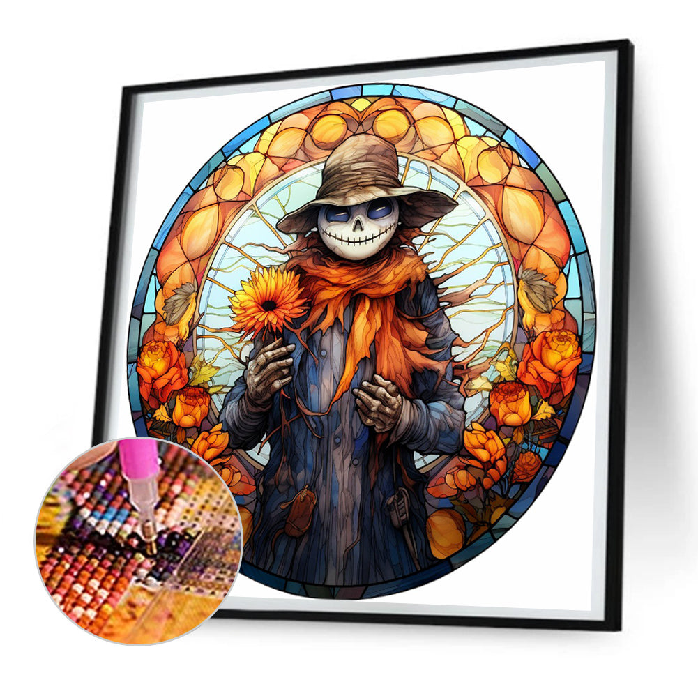 Scary Halloween - Full Round Drill Diamond Painting 30*30CM