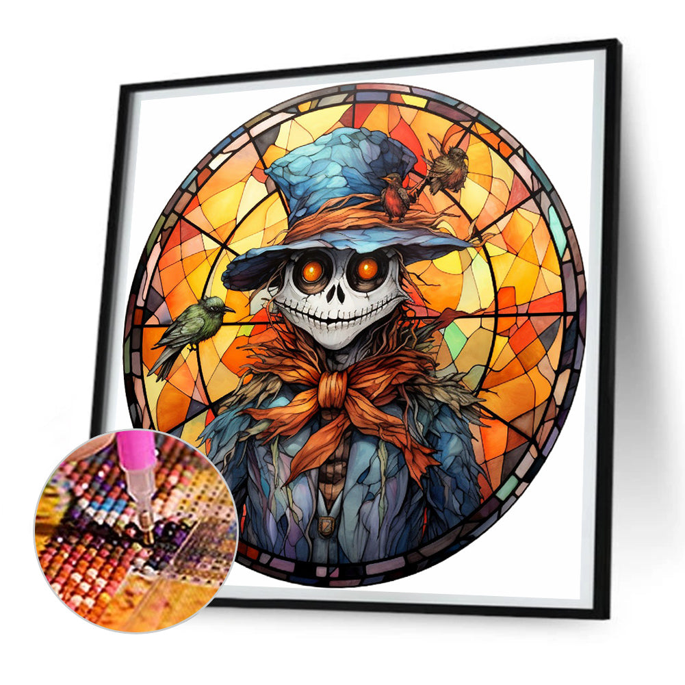 Scary Halloween - Full Round Drill Diamond Painting 30*30CM
