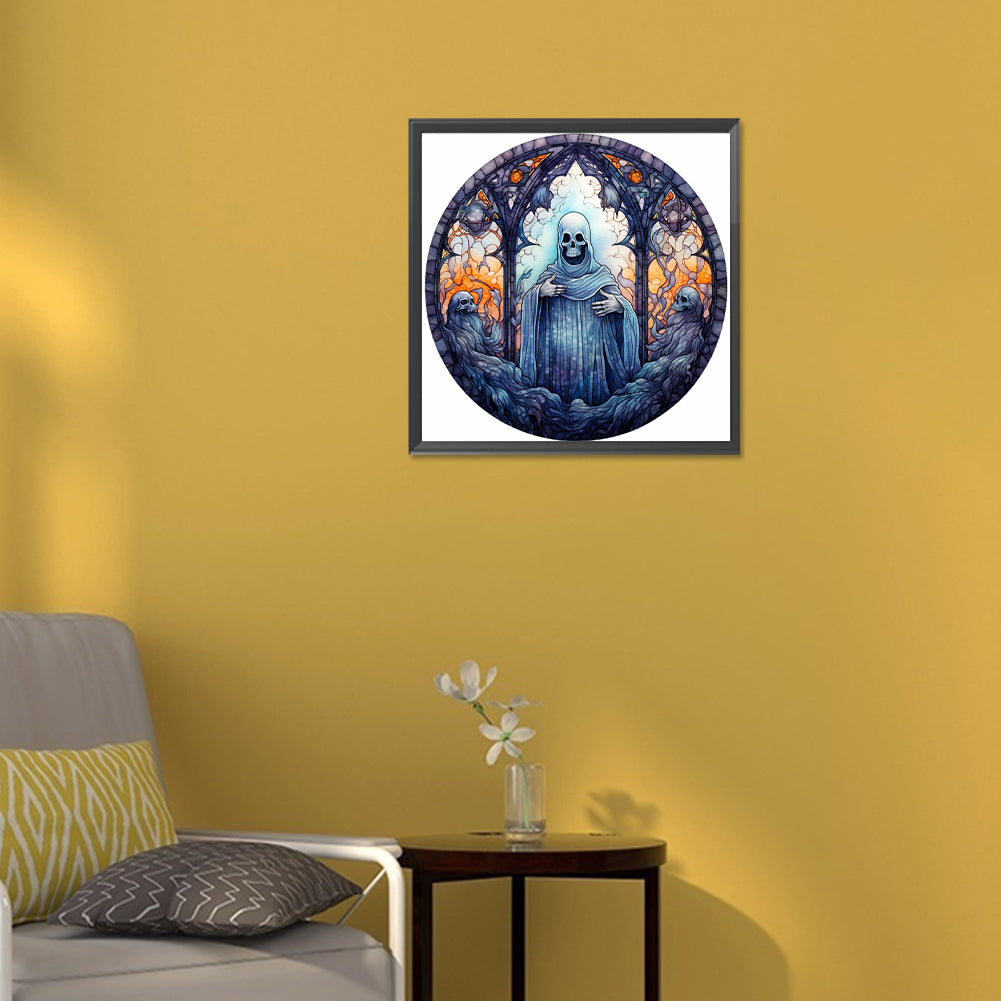 Scary Halloween - Full Round Drill Diamond Painting 30*30CM