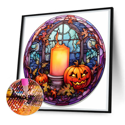 Scary Halloween - Full Round Drill Diamond Painting 30*30CM