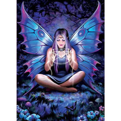 Butterfly Fairy Girl - Full AB Round Drill Diamond Painting 40*55CM