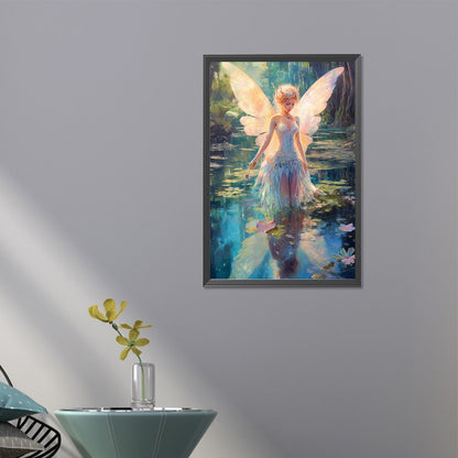 Butterfly Fairy Girl - Full AB Round Drill Diamond Painting 40*60CM