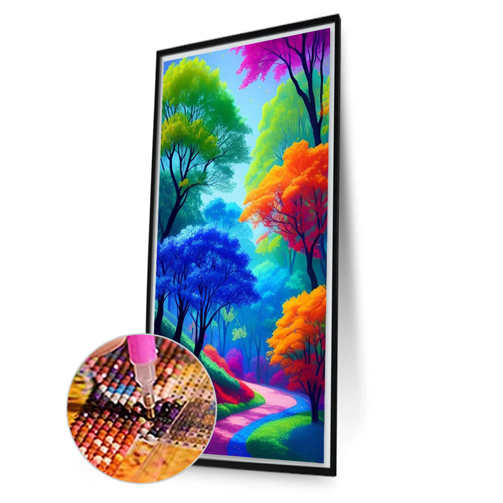 Color Tree - Full AB Round Drill Diamond Painting 40*70CM