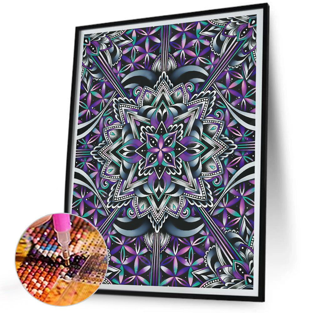 Mandala - Full Square Drill Diamond Painting 30*40CM