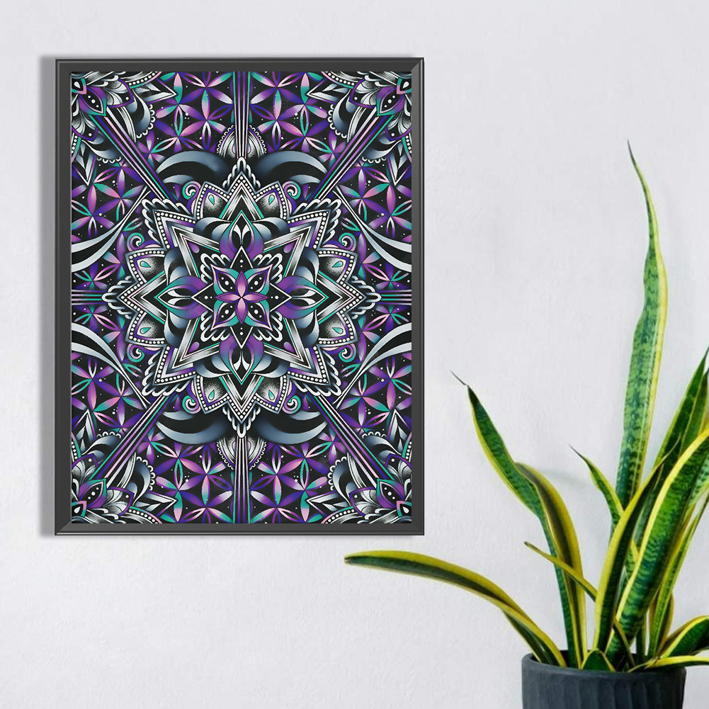 Mandala - Full Square Drill Diamond Painting 30*40CM