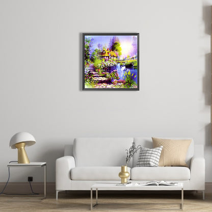Xiaoqiao Liushui People - Full Round Drill Diamond Painting 40*40CM
