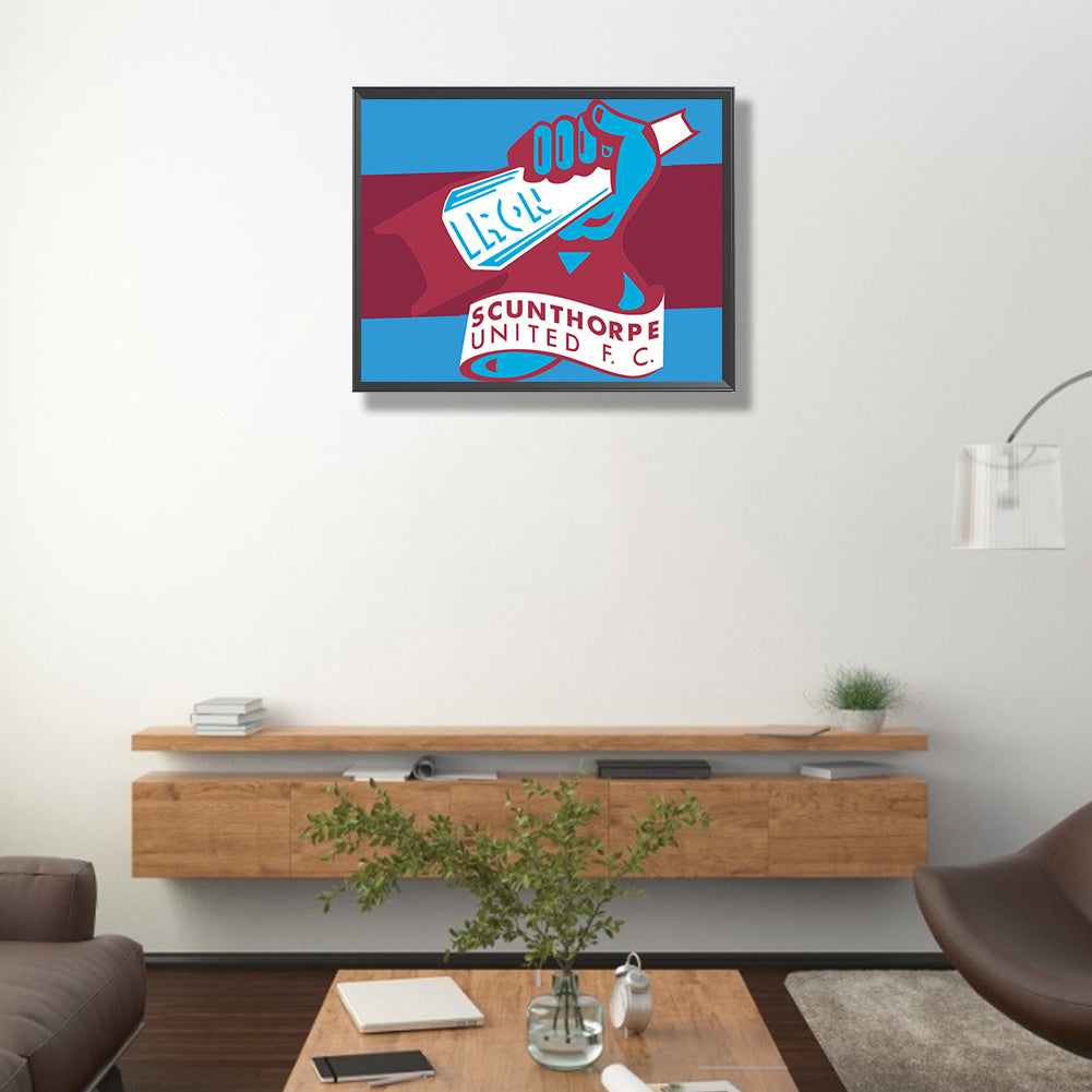 Scunthorpe United Football Club - Full Round Drill Diamond Painting 50*40CM