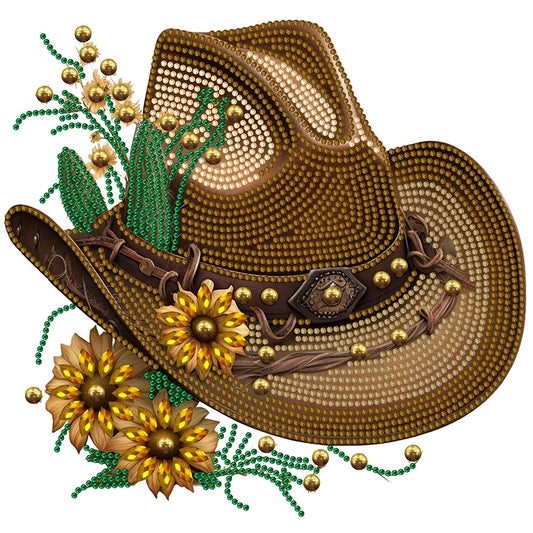 Cowboy Hat -Special Shaped Drill Diamond Painting 30*30CM