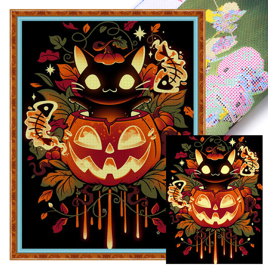 Halloween Pumpkin - 11CT Stamped Cross Stitch 50*65CM