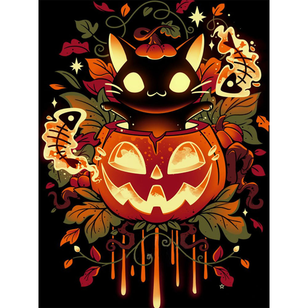 Halloween Pumpkin - 11CT Stamped Cross Stitch 50*65CM