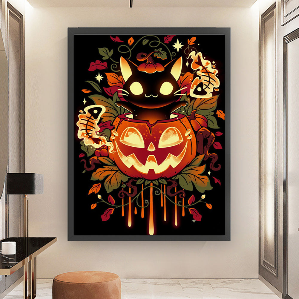 Halloween Pumpkin - 11CT Stamped Cross Stitch 50*65CM