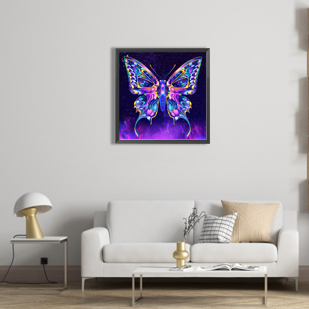 Butterfly - Full AB Round Drill Diamond Painting 40*40CM