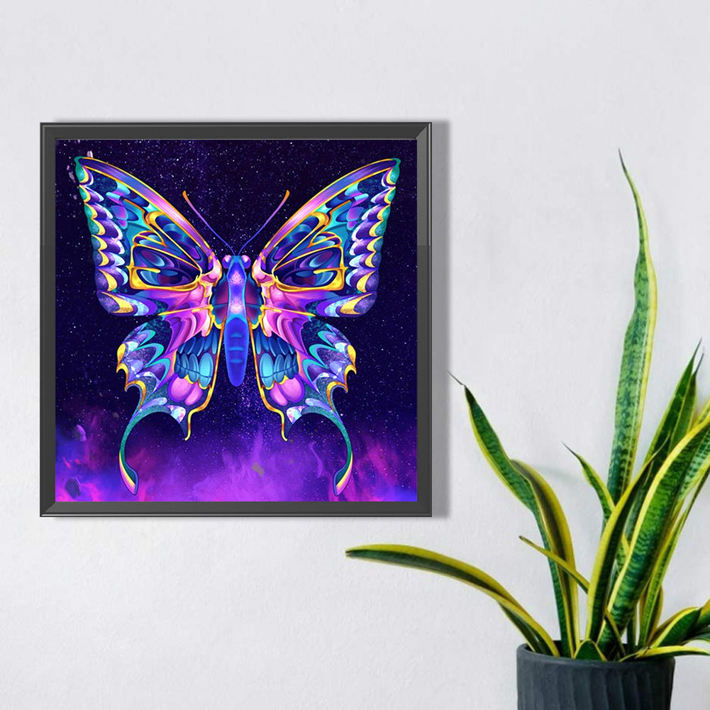 Butterfly - Full AB Round Drill Diamond Painting 40*40CM