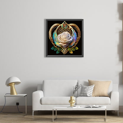 Rose Heart - Full AB Round Drill Diamond Painting 40*40CM