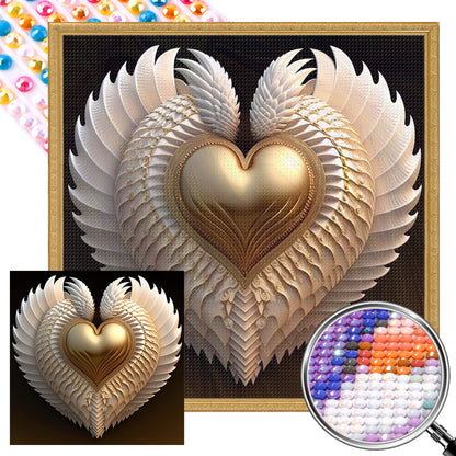 Eternal Heart - Full AB Round Drill Diamond Painting 40*40CM