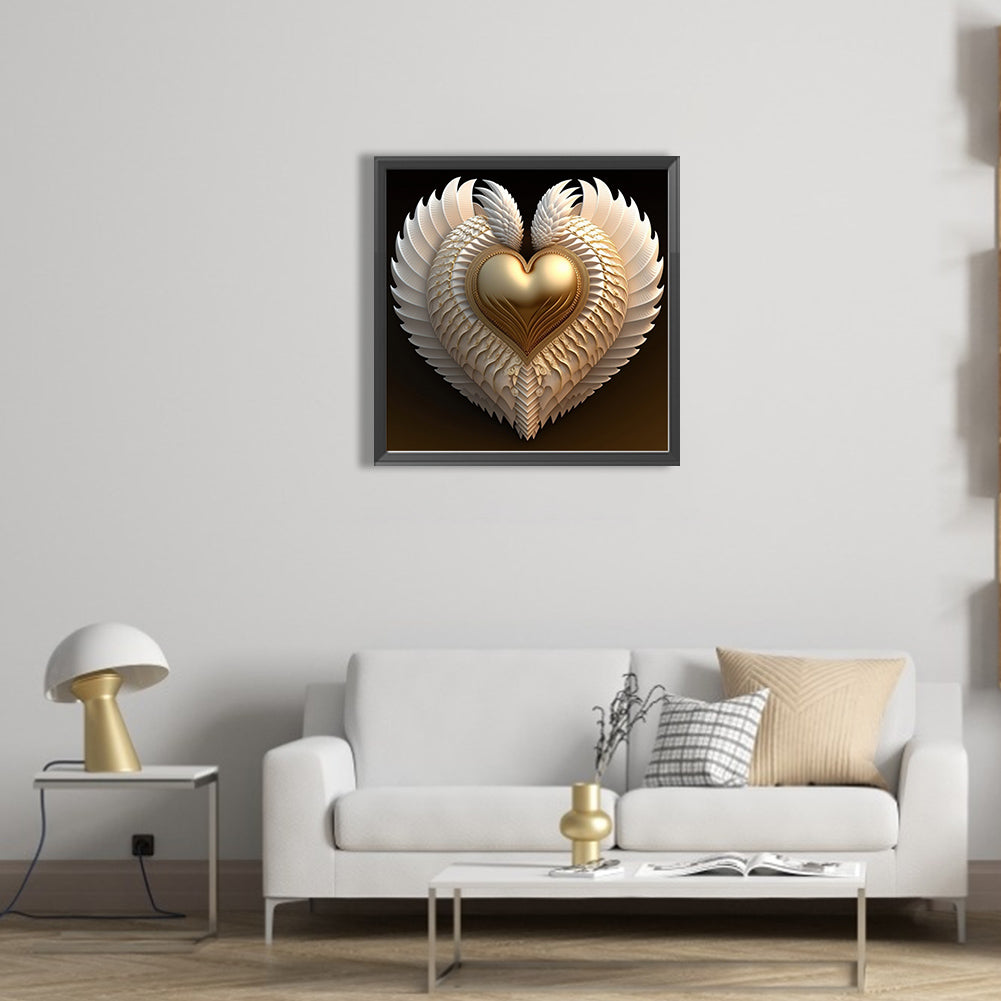 Eternal Heart - Full AB Round Drill Diamond Painting 40*40CM