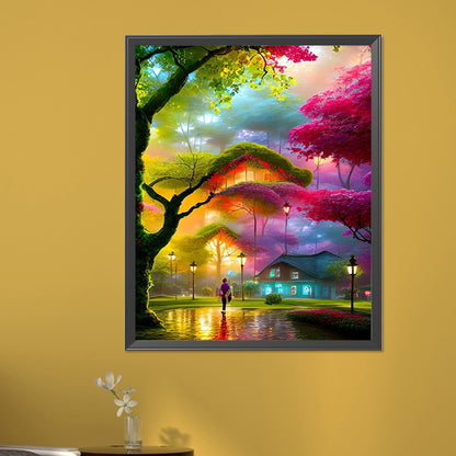 Colorful Woods - Full AB Round Drill Diamond Painting 40*50CM