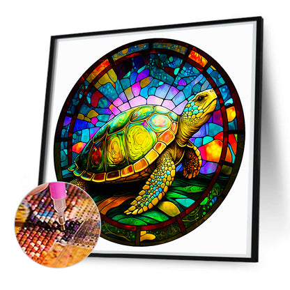 Glass Turtle - Full Round Drill Diamond Painting 50*50CM