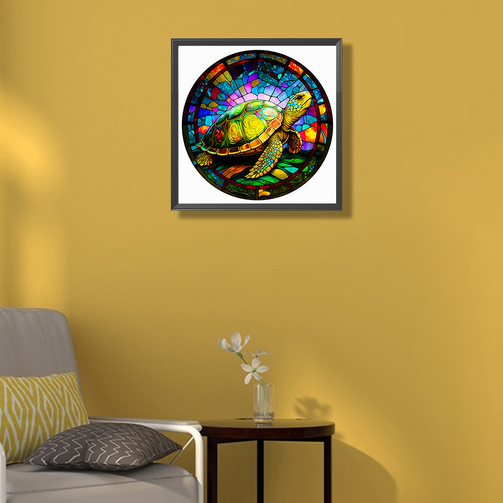 Glass Turtle - Full Round Drill Diamond Painting 50*50CM