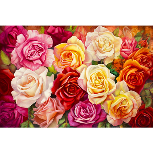 Rose Field - Full Round Drill Diamond Painting 60*40CM