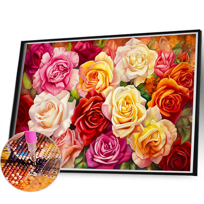 Rose Field - Full Round Drill Diamond Painting 60*40CM