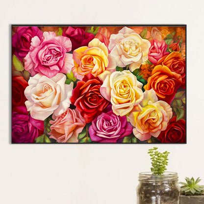 Rose Field - Full Round Drill Diamond Painting 60*40CM