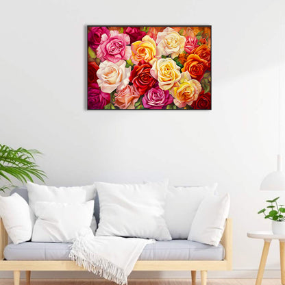 Rose Field - Full Round Drill Diamond Painting 60*40CM