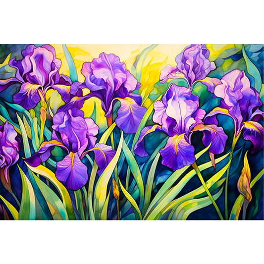 Iris Field - Full Round Drill Diamond Painting 60*40CM