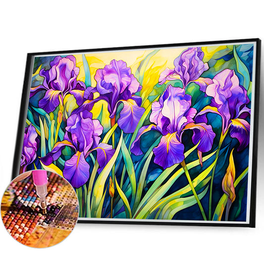Iris Field - Full Round Drill Diamond Painting 60*40CM