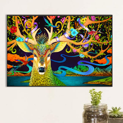 Ukiyo-E Four Seasons Deer - Full Round Drill Diamond Painting 60*40CM