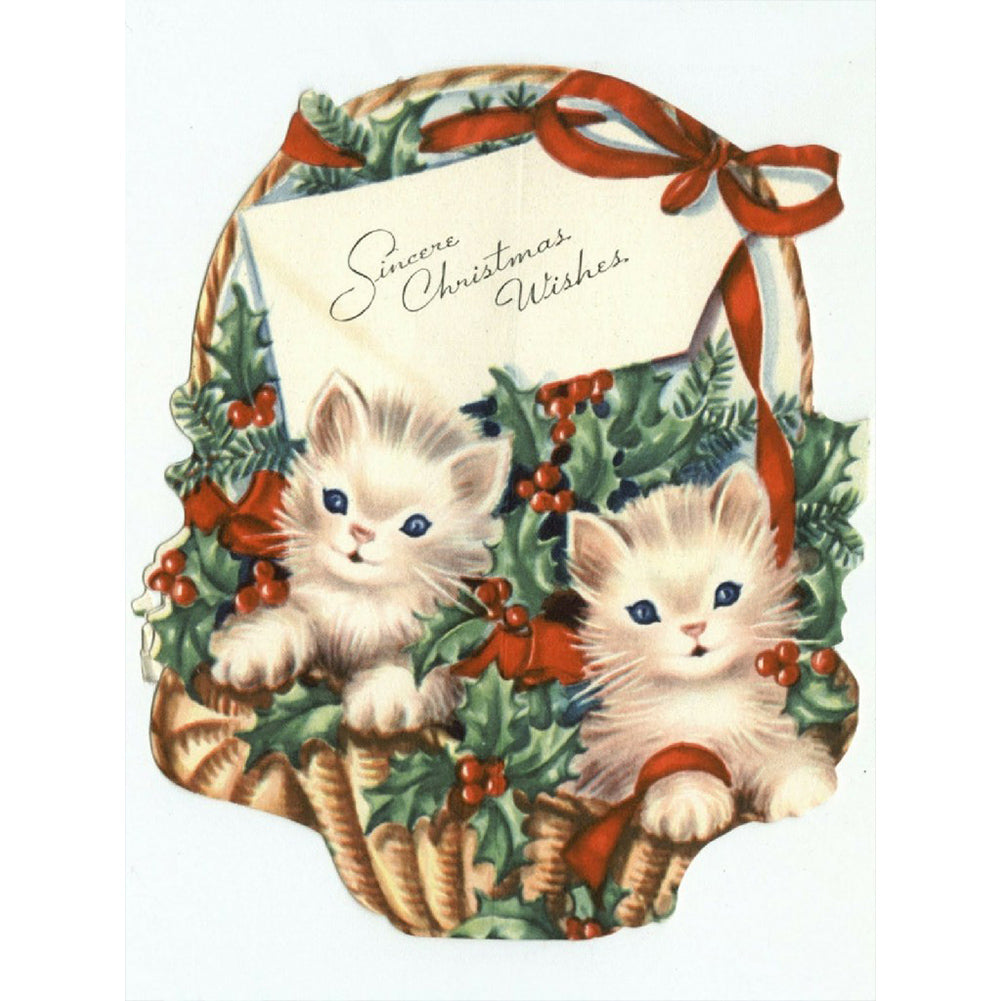 Cat Gift Bar - Full Round Drill Diamond Painting 30*40CM