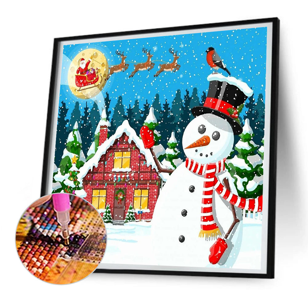 Christmas Snow - Full Round Drill Diamond Painting 30*30CM