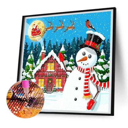 Christmas Snow - Full Round Drill Diamond Painting 30*30CM