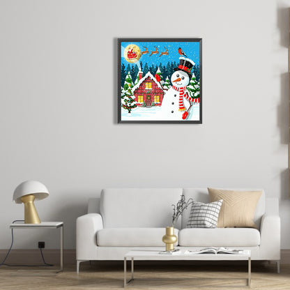 Christmas Snow - Full Round Drill Diamond Painting 30*30CM