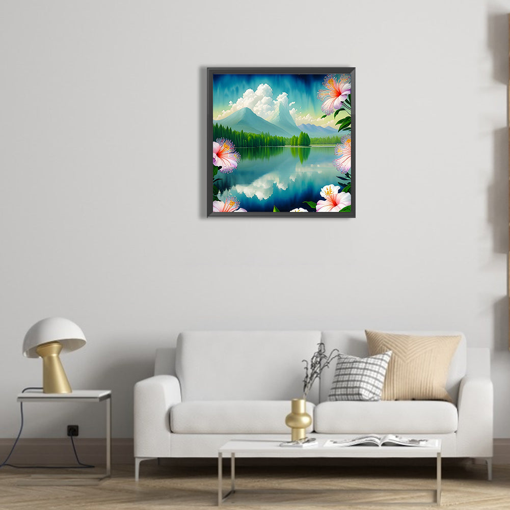 Landscape - Full Round Drill Diamond Painting 30*30CM