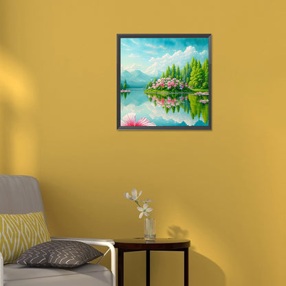 Landscape - Full Round Drill Diamond Painting 30*30CM