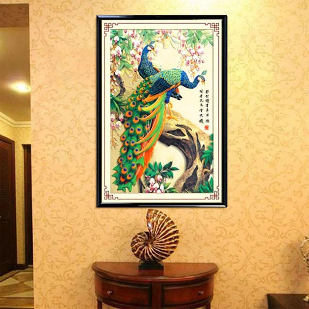Peacock - Special Shaped Drill Diamond Painting 32*45CM