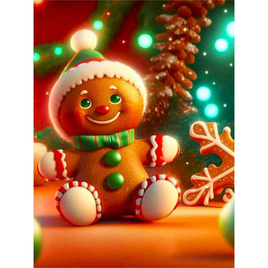 Christmas Cookie Man - Full Round Drill Diamond Painting 30*40CM