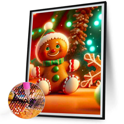 Christmas Cookie Man - Full Round Drill Diamond Painting 30*40CM