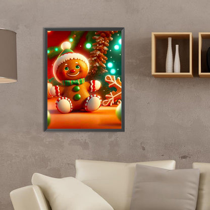 Christmas Cookie Man - Full Round Drill Diamond Painting 30*40CM