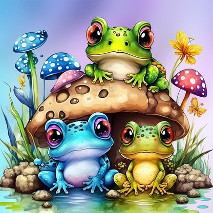 Frog - Full AB Square Drill Diamond Painting 40*40CM