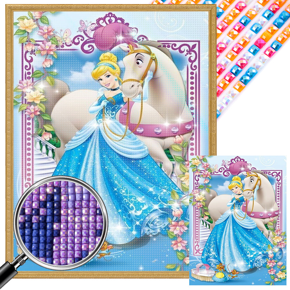 Cinderella - Full AB Square Drill Diamond Painting 30*40CM