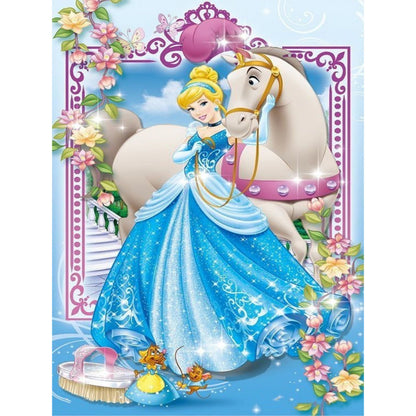 Cinderella - Full AB Square Drill Diamond Painting 30*40CM