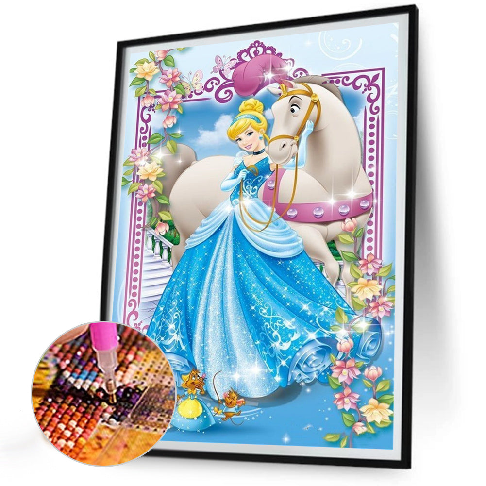 Cinderella - Full AB Square Drill Diamond Painting 30*40CM