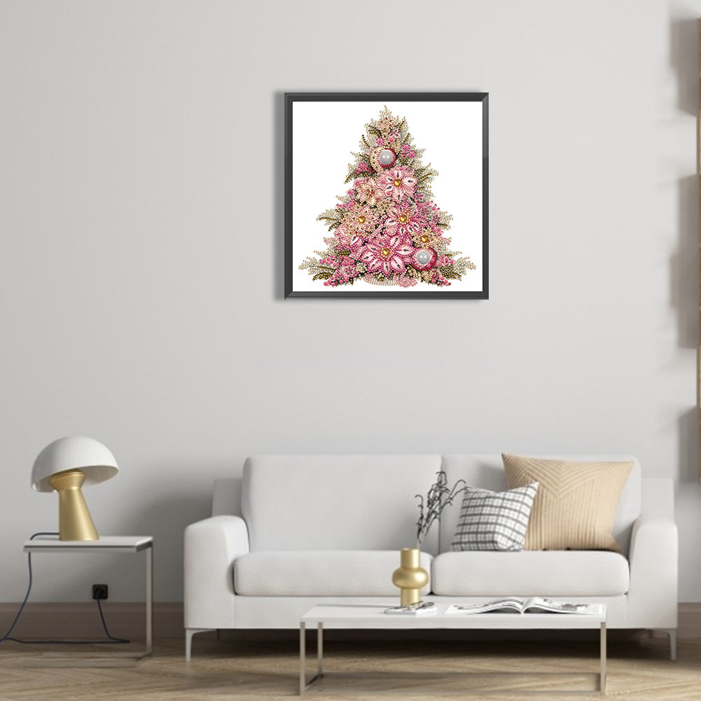 Christmas Tree - Special Shaped Drill Diamond Painting 30*30CM