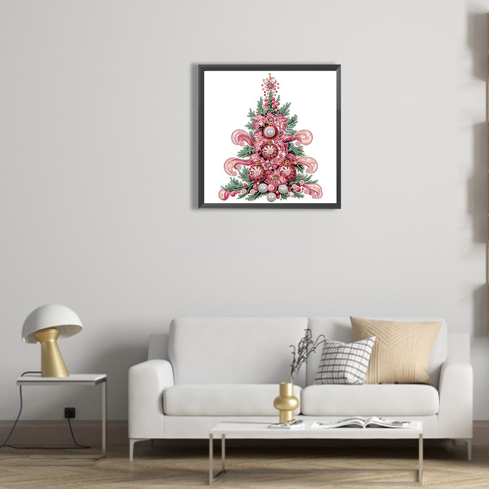 Christmas Tree - Special Shaped Drill Diamond Painting 30*30CM