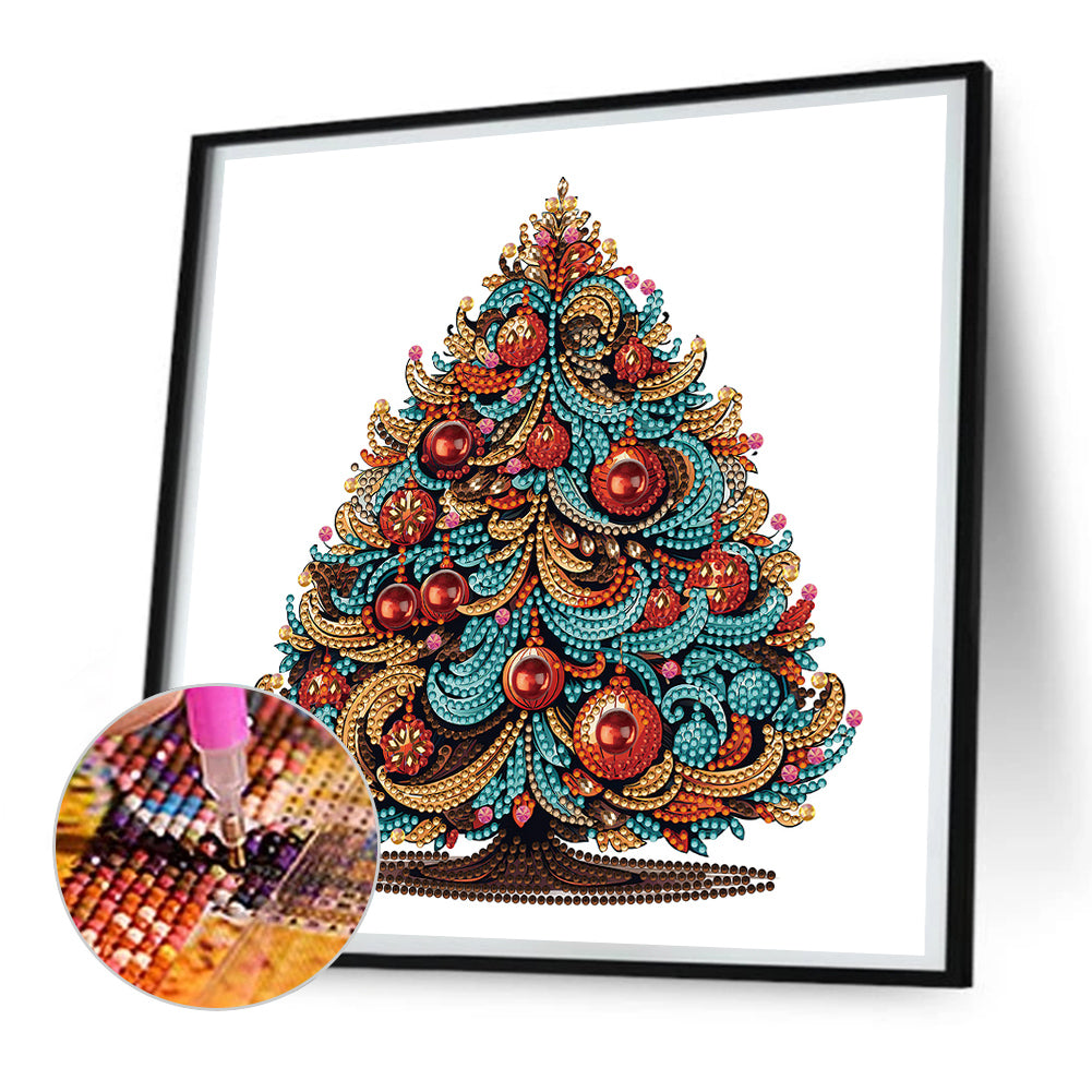 Christmas Tree - Special Shaped Drill Diamond Painting 30*30CM