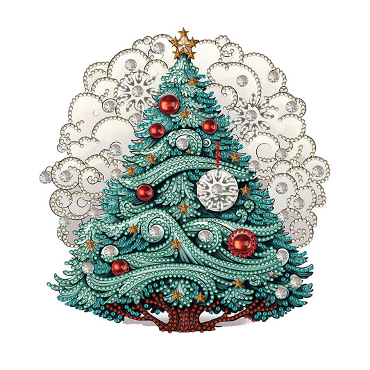 Christmas Tree - Special Shaped Drill Diamond Painting 30*30CM