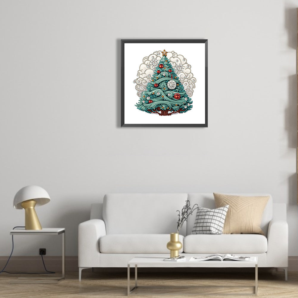 Christmas Tree - Special Shaped Drill Diamond Painting 30*30CM